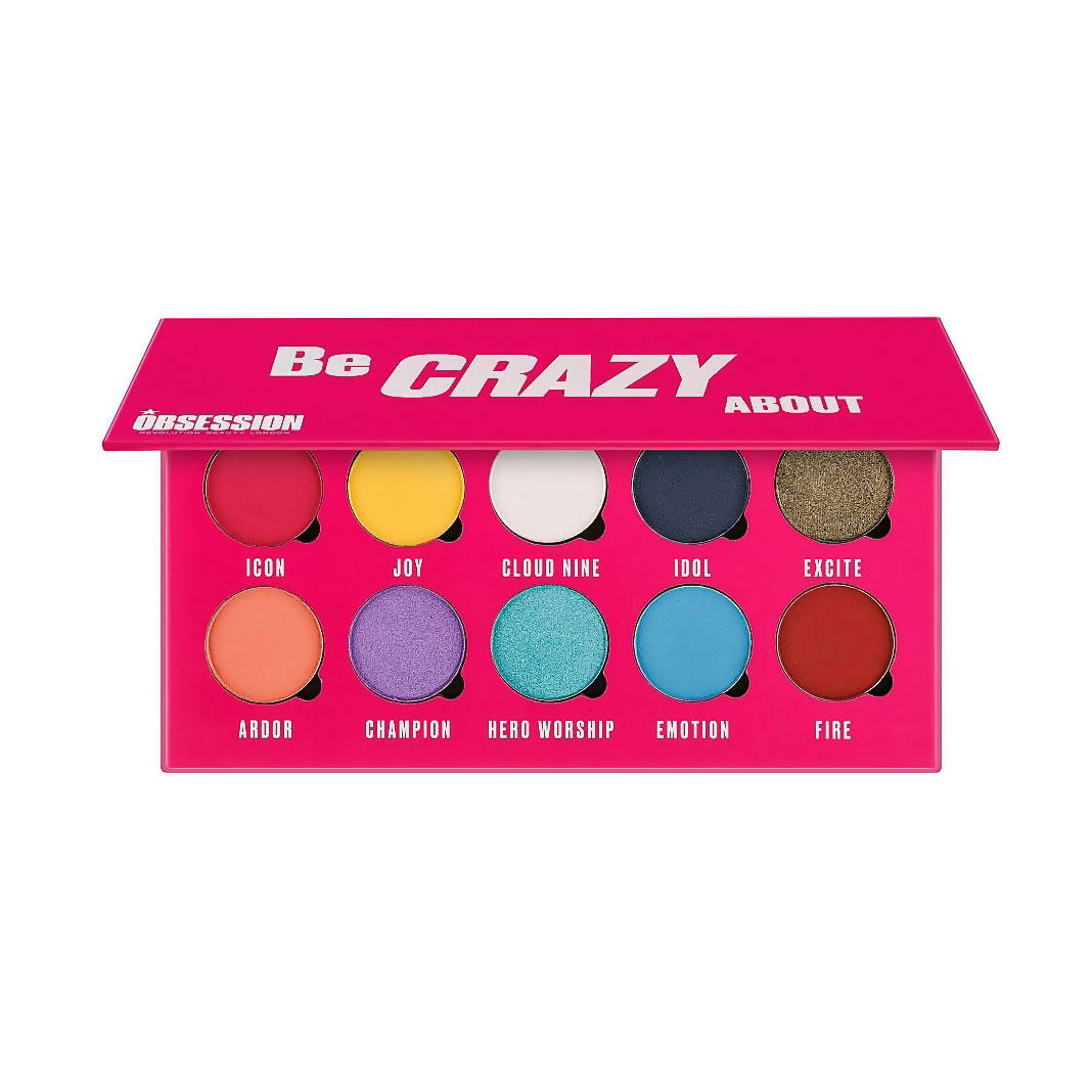 Палітра тіней для повік Makeup Obsession Be Crazy About Eyeshadow Palette, 13 г